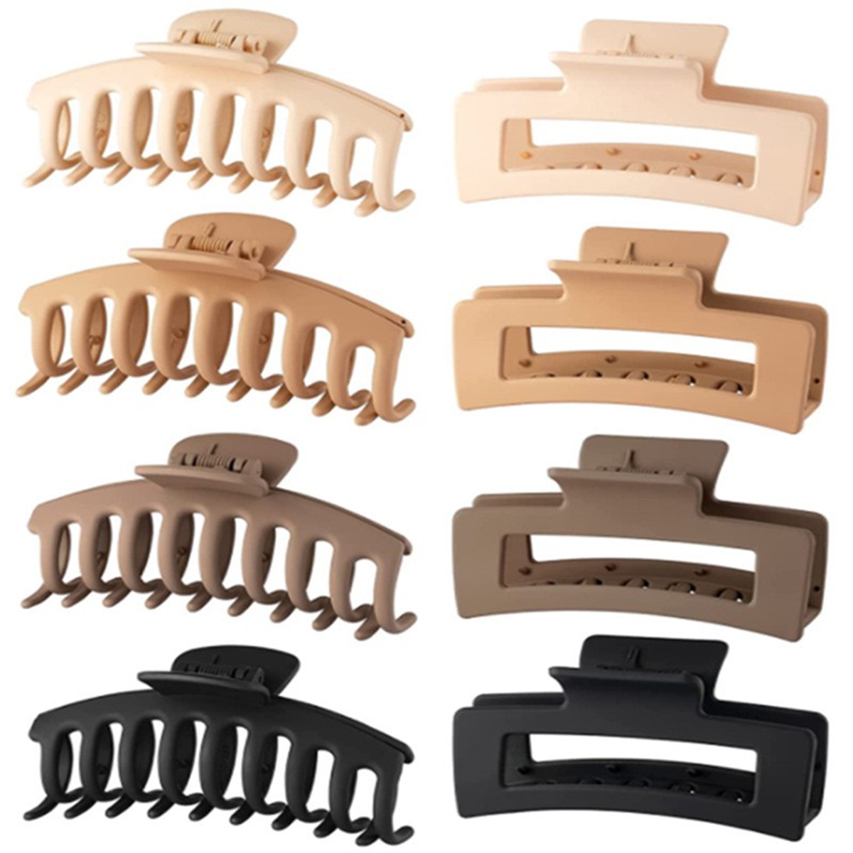 Hair Clip Claw Large - Pinces à cheveux noires pour femmes,