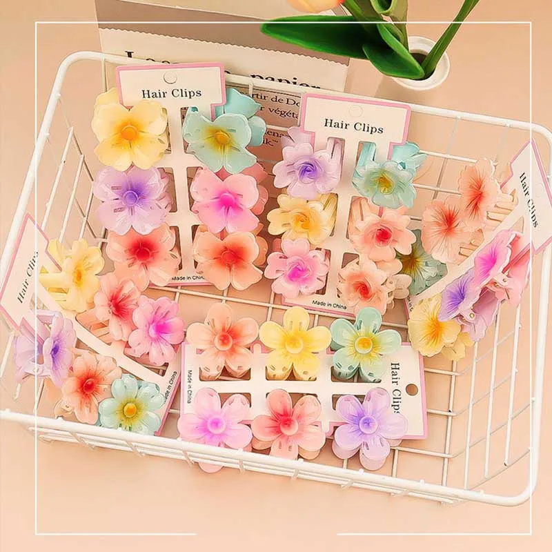 6 pièces mode coloré Transpare - Hair Clip Claw Large avis et prix